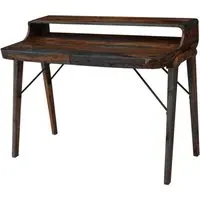 Sirani Writing Desk - Dark Sheesham Wood