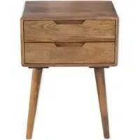 Summit Century 2-Drawer Side Table - Solid Wood
