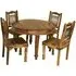 Thacket 4 Seater Round Dining Table - Sheesham Wood