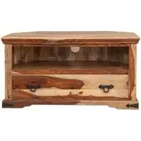 Thacket Corner TV Cabinet - Sheesham Wood