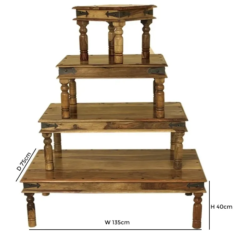 Thacket Sheesham Wood Coffee Table - Sheesham