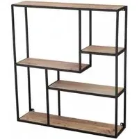 Wide Wall Shelving Unit - Industrial