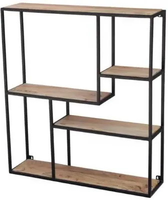 Wide Wall Shelving Unit - Industrial