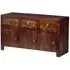 Ajmer 135cm 3 Door Sideboard - Dark, Mango Wood