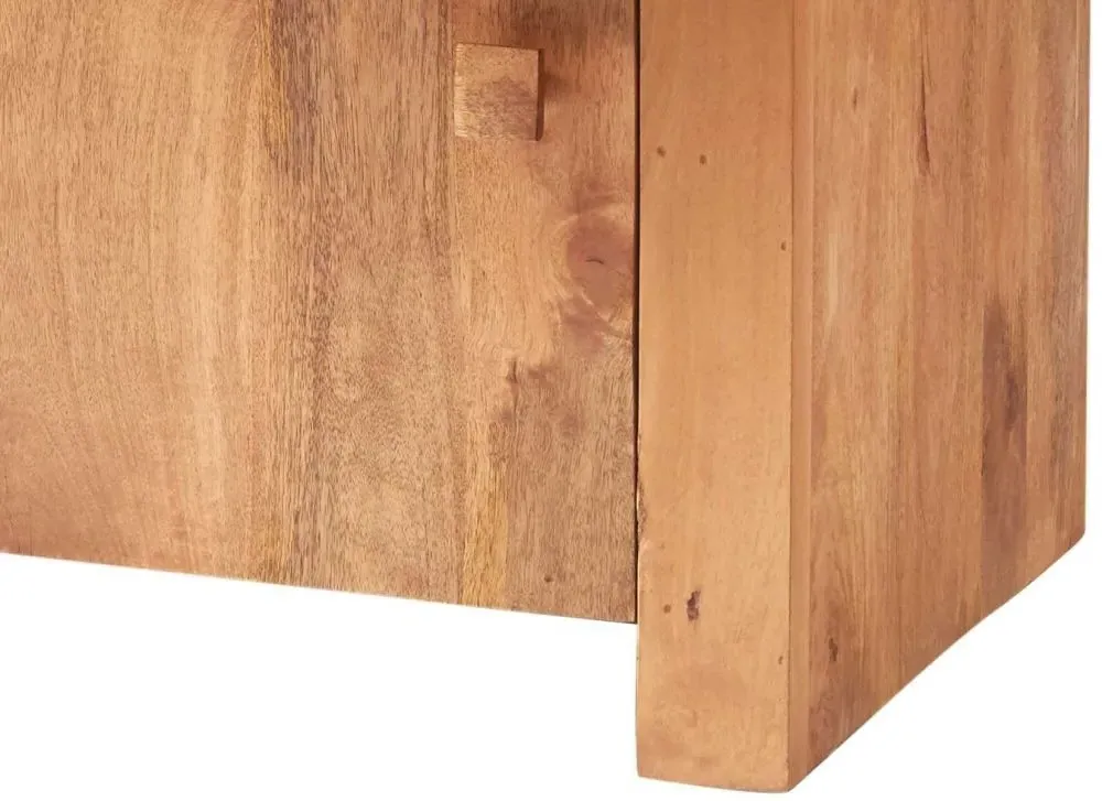 Ajmer 135cm 3 Door Sideboard - Light, Mango Wood