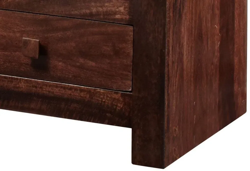 Ajmer 2+2 Drawer Chest - Walnut, Mango Wood