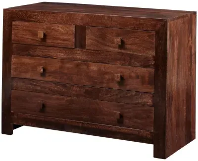 Ajmer 2+2 Drawer Chest - Walnut, Mango Wood