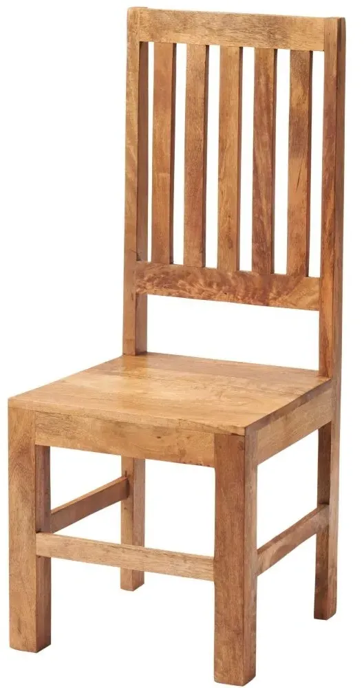 Ajmer 6 Seater Dining Set with 6 Chairs - Light Mango Wood