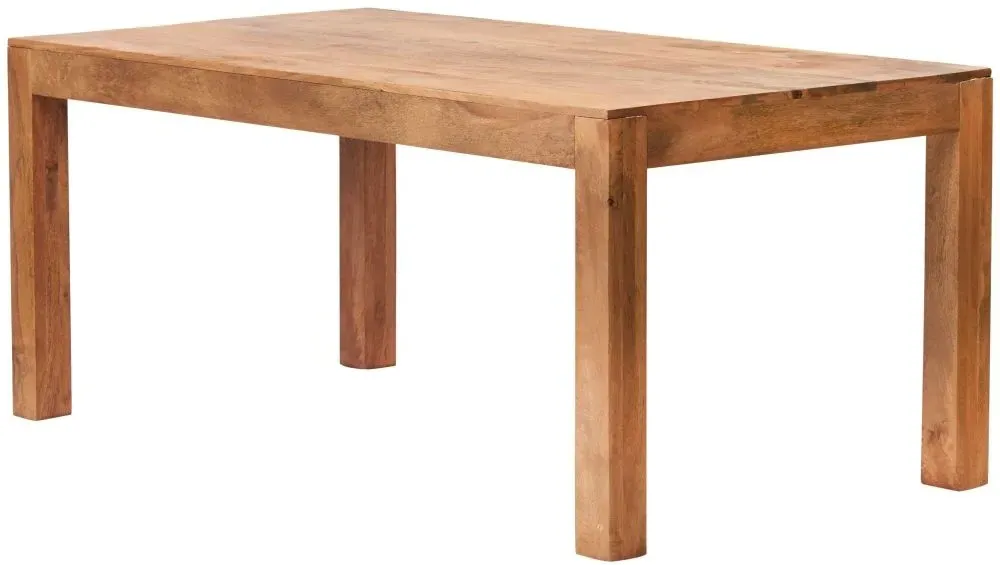 Ajmer 6 Seater Dining Set with 6 Chairs - Light Mango Wood