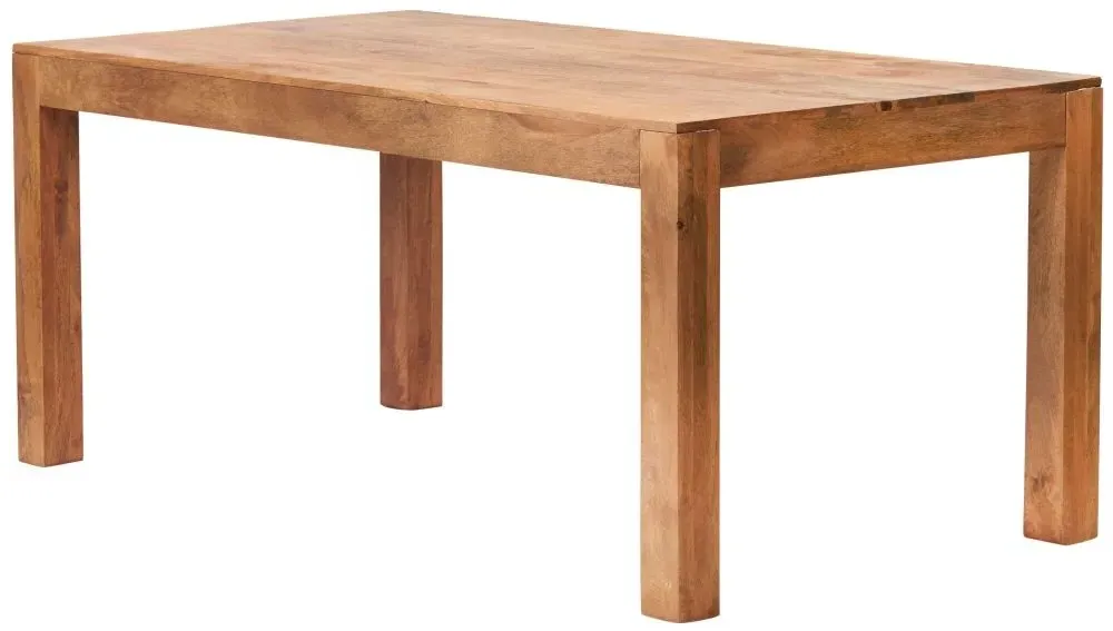 Ajmer 6 Seater Dining Set with Bench - Light Mango Wood