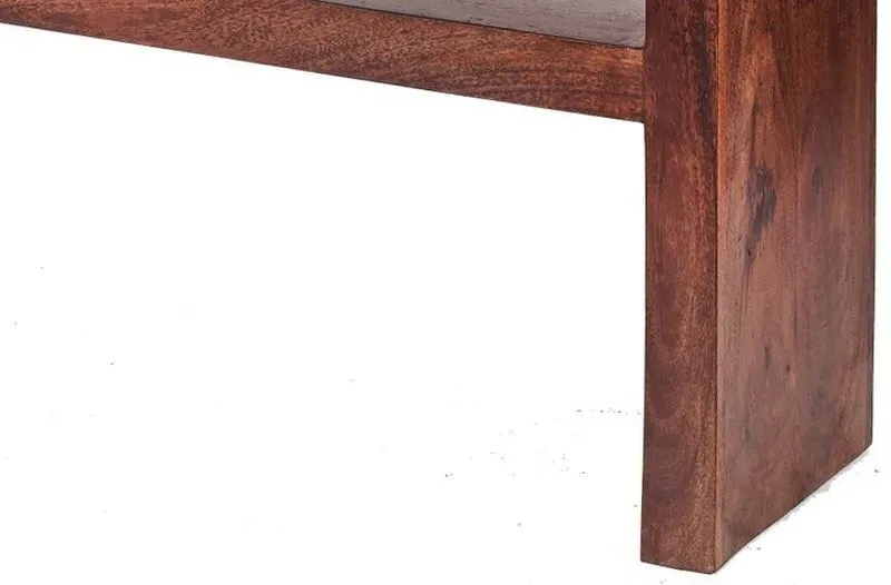 Ajmer Console Table with Shelf - Dark Mango Wood