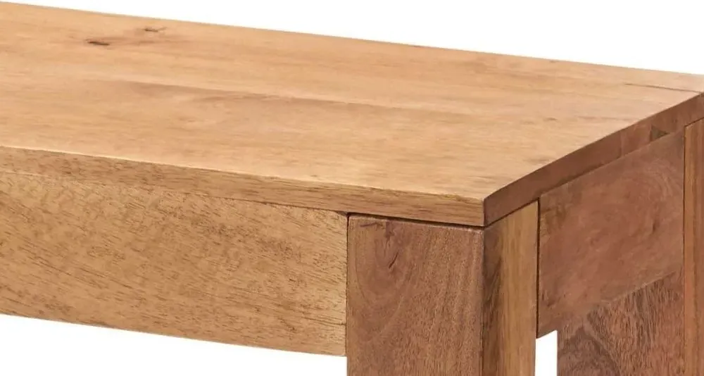 Ajmer Dining Bench - Light Mango Wood