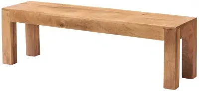 Ajmer Dining Bench - Light Mango Wood image