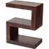 Ajmer S-Shaped Shelving Unit - Walnut, Mango Wood