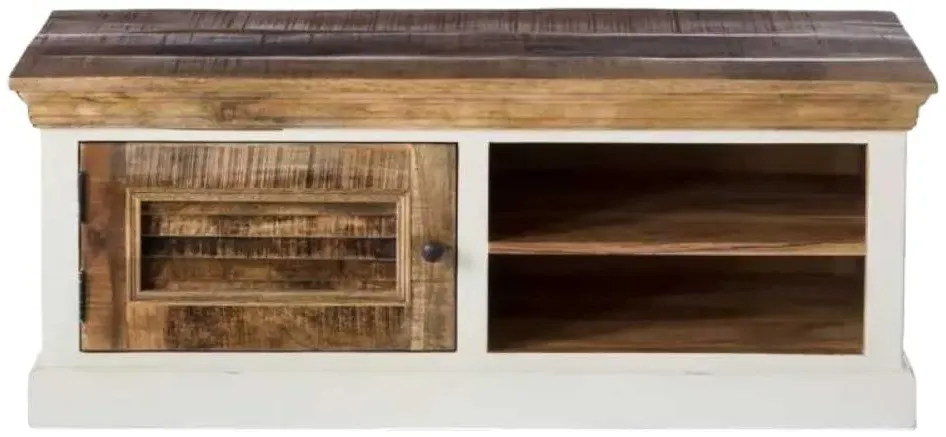 Alfie 110cm TV Cabinet - White, Wood