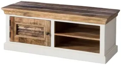 Alfie 110cm TV Cabinet - White, Wood image