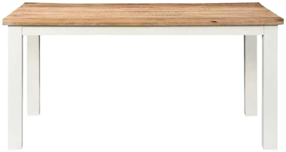 Alfie 6-Seater Dining Table - White, Mango Wood