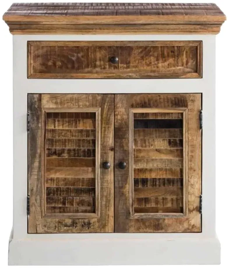 Alfie Compact Sideboard - White, Wood