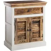 Alfie Compact Sideboard - White, Wood