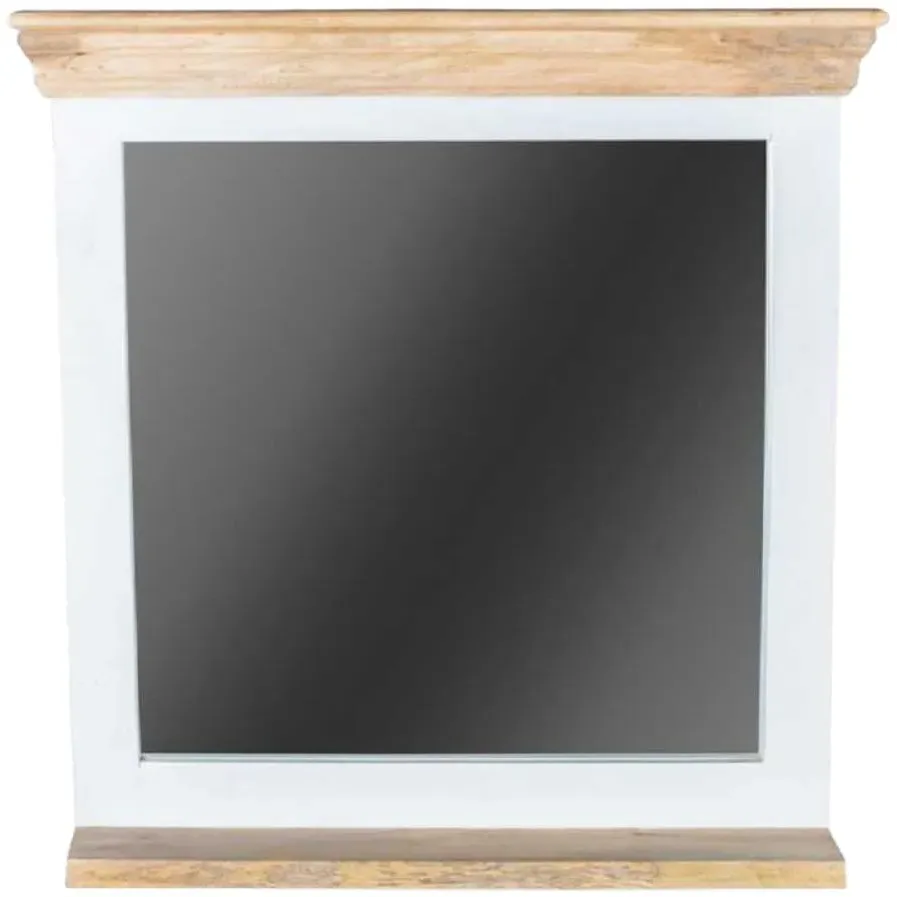 Alfie Dressing Mirror - White, Mango Wood