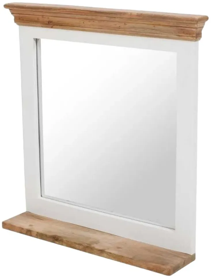 Alfie Dressing Mirror - White, Mango Wood