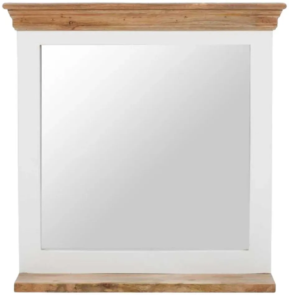 Alfie Dressing Mirror - White, Mango Wood