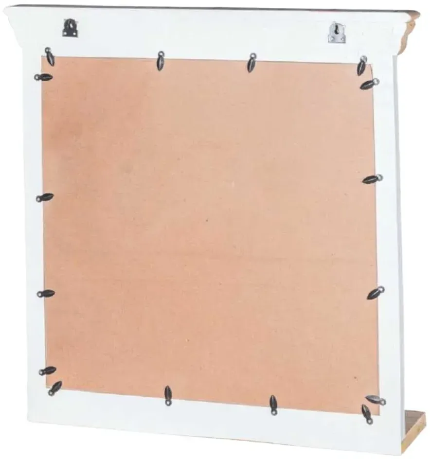 Alfie Dressing Mirror - White, Mango Wood