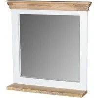 Alfie Dressing Mirror - White, Mango Wood