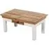 Alfie Storage Coffee Table - White, Mango Wood