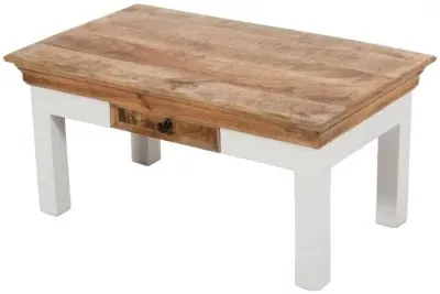 Alfie Storage Coffee Table - White, Mango Wood image