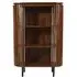 Amber Slatted Bookcase - Warm Walnut, Mango Wood