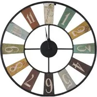 Archie Round Wall Clock - Black, Metal