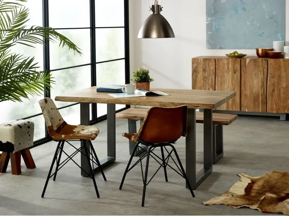 Baltic Live Edge 6-Seater Dining Table - Acacia Wood