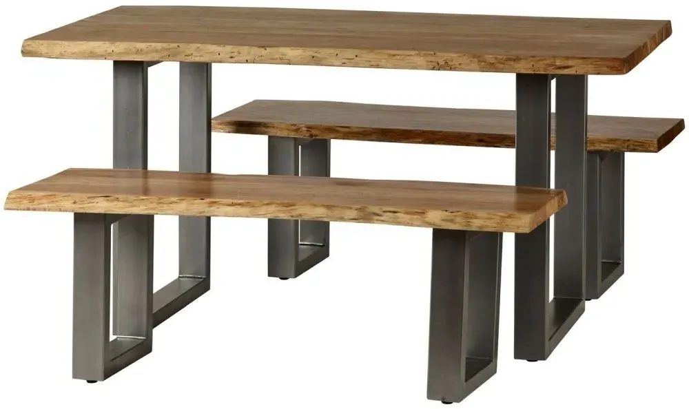 Baltic Live Edge 6-Seater Dining Table - Acacia Wood