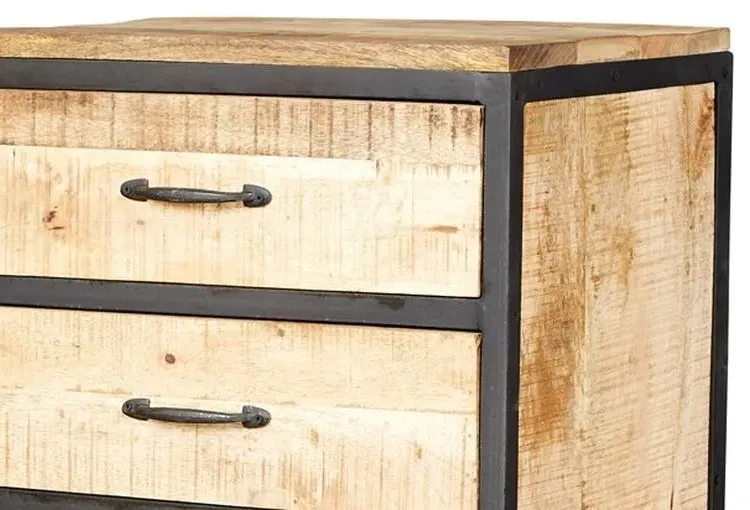 Bhuj 6 Drawer Chest - Natural, Wood