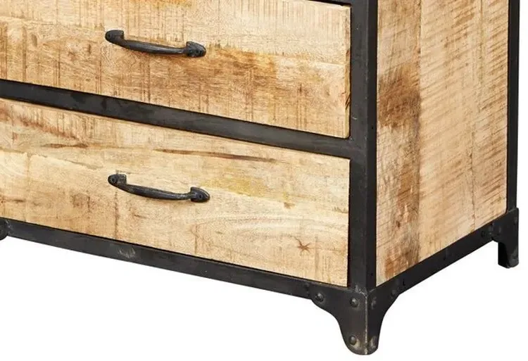 Bhuj 6 Drawer Chest - Natural, Wood