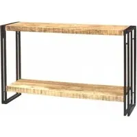 Bhuj Console Table with Shelf - Natural, Wood