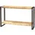 Bhuj Console Table with Shelf - Natural, Wood