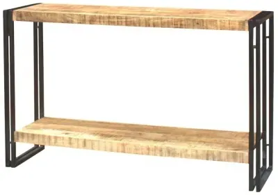 Bhuj Console Table with Shelf - Natural, Wood image