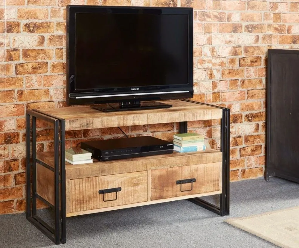 Bhuj Industrial 102cm TV Unit - Natural, Wood