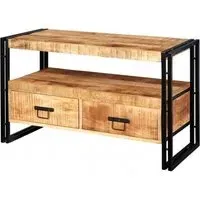 Bhuj Industrial 102cm TV Unit - Natural, Wood