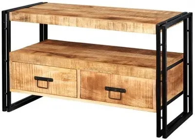 Bhuj Industrial 102cm TV Unit - Natural, Wood image