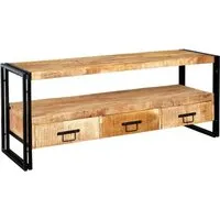Bhuj Industrial 150cm TV Unit - Natural Wood