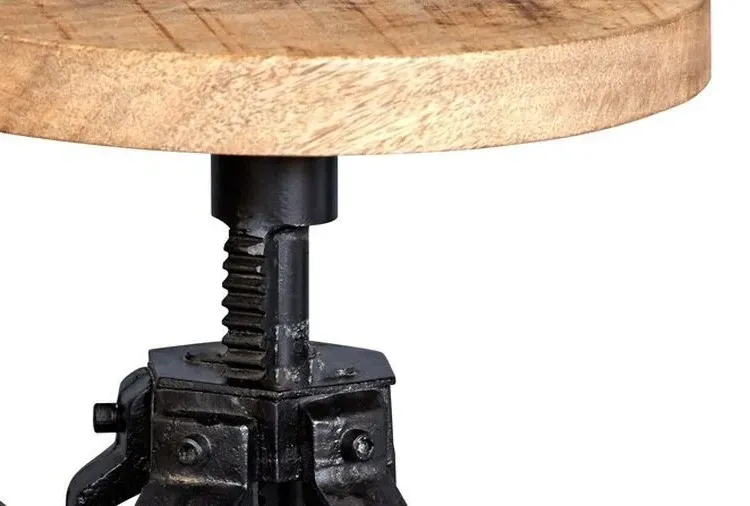 Bhuj Industrial Crank Table - Natural