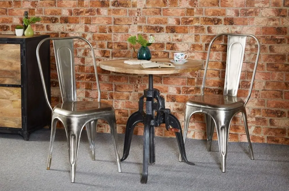 Bhuj Industrial Crank Table - Natural