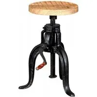 Bhuj Industrial Crank Table - Natural