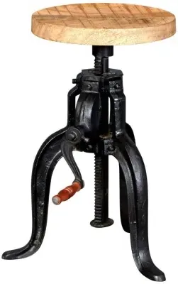 Bhuj Industrial Crank Table - Natural image