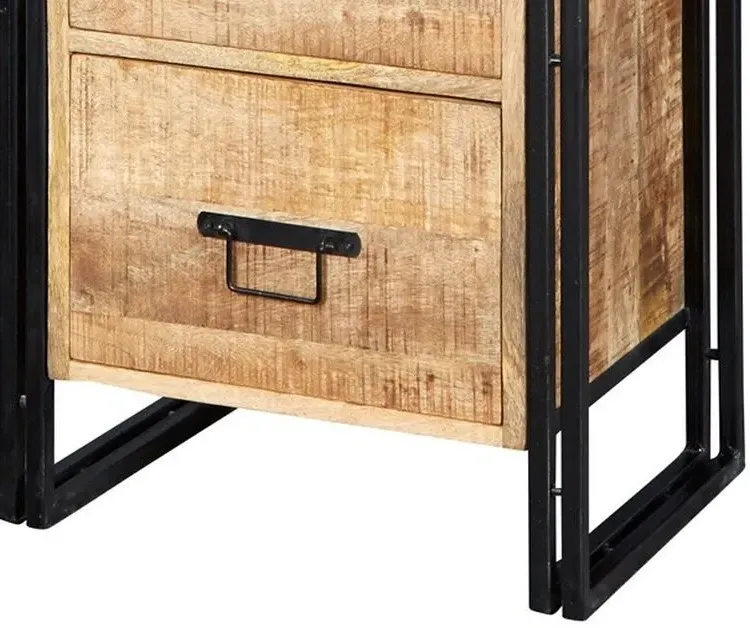 Bhuj Narrow Bookcase - Natural