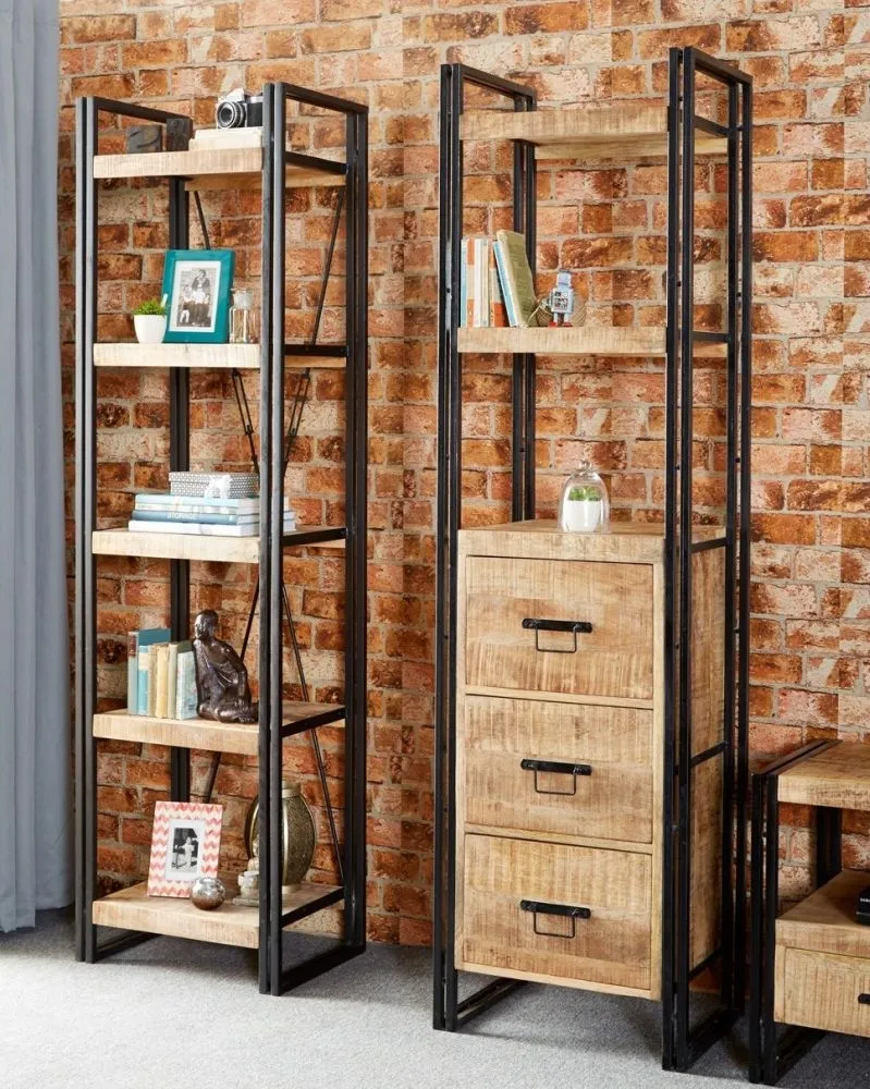 Bhuj Narrow Bookcase - Natural
