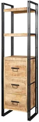 Bhuj Narrow Bookcase - Natural image